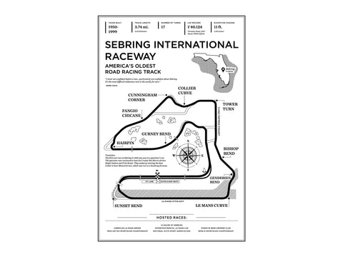 Sebring International Raceway Art Print
