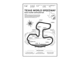 Texas World Speedway Wood Mural