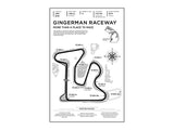GingerMan Raceway Wood Mural