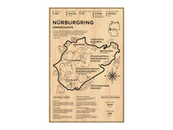 Nurburgring Nordschleife Wood Mural