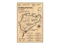 Nurburgring Full Circuit Wood Mural