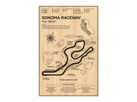 Sonoma Raceway (Infineon) Wood Mural