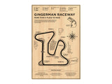 GingerMan Raceway Wood Mural