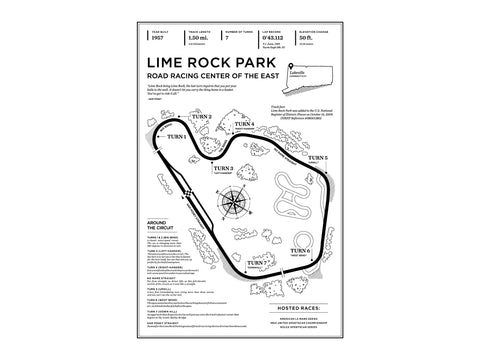 Lime Rock Park Art Print