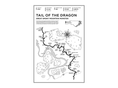 Tail of the Dragon Art Print