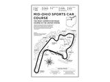 Mid-Ohio Sports Car Course Wood Mural