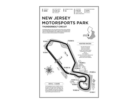 New Jersey Motorsports Park - Thunderbolt Art Print